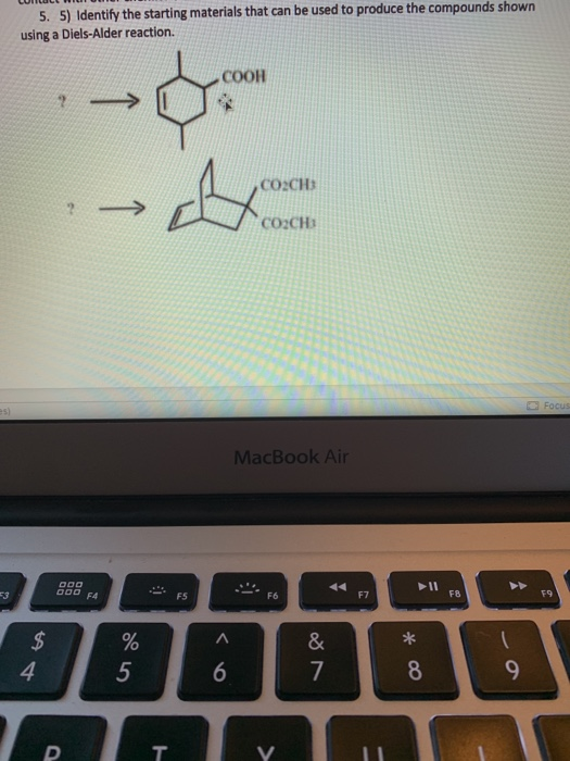 Solved 5. 5) Identify the starting materials that can be | Chegg.com