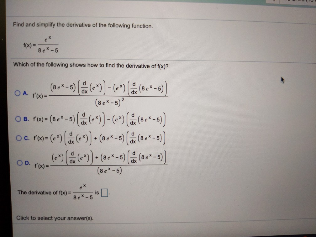 Solved How Do You Find The Derivative Of The Product Of Two 8996