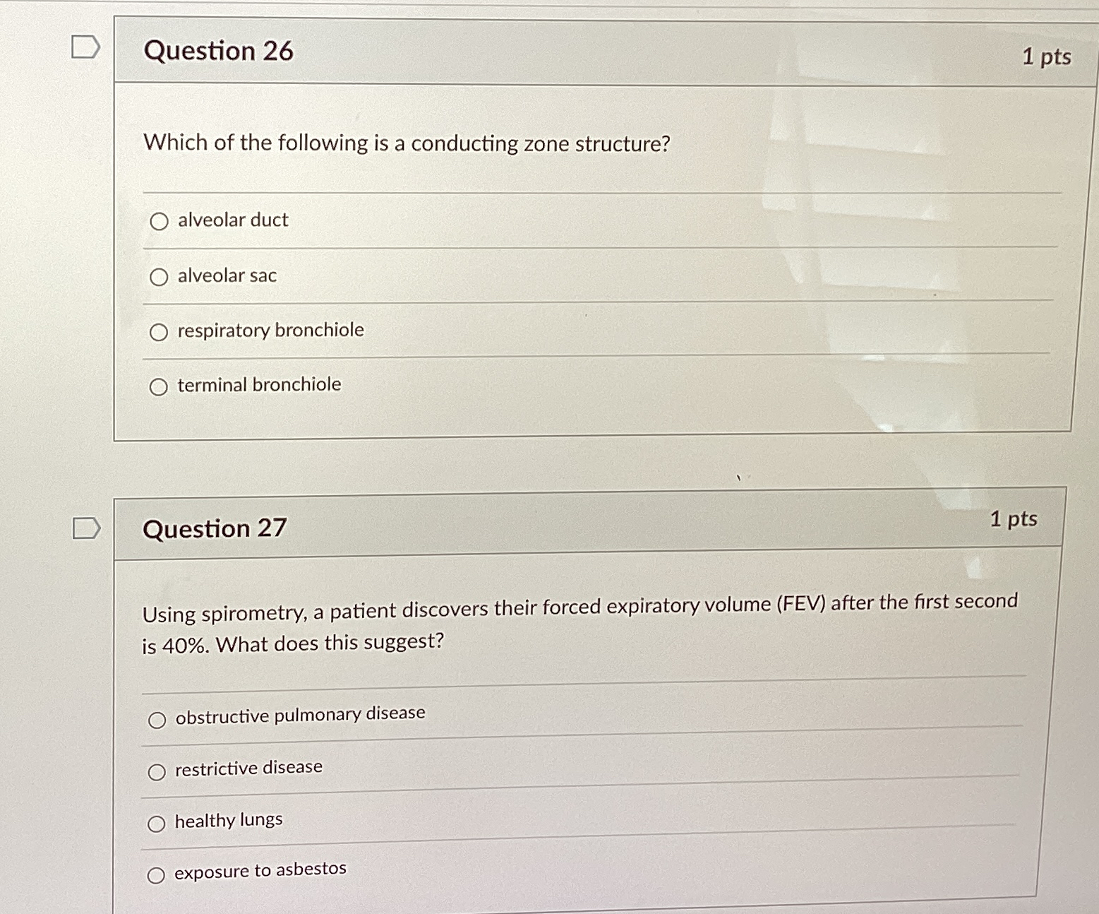 Solved Question 261 ﻿ptsWhich of the following is a | Chegg.com