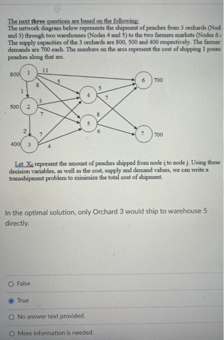 Solved The next three questions are based on the following: | Chegg.com
