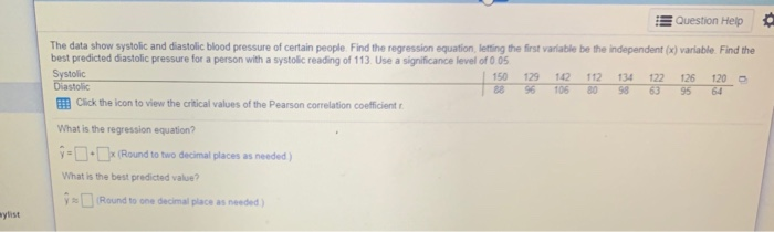 Solved Question Help Use the given information to find the | Chegg.com