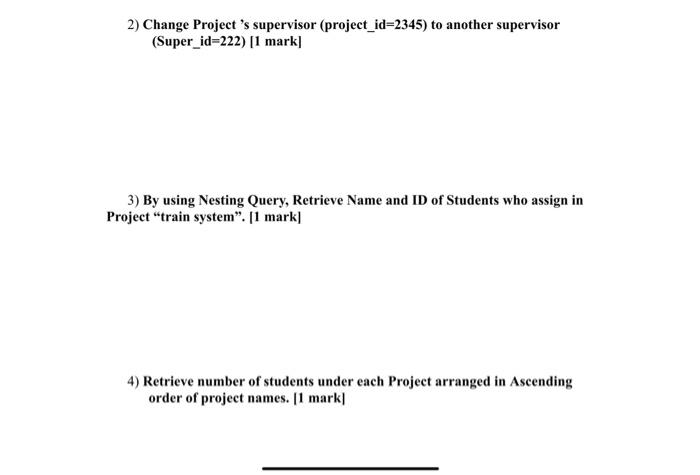 Solved Write the suitable SQL statement to answer the | Chegg.com