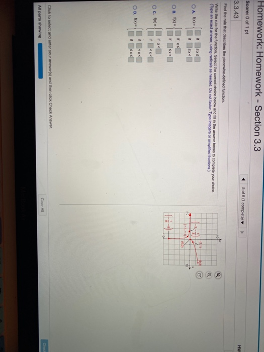 Solved Homework: Homework - Section 3.3 Score: 0 Of 1 Pt | Chegg.com