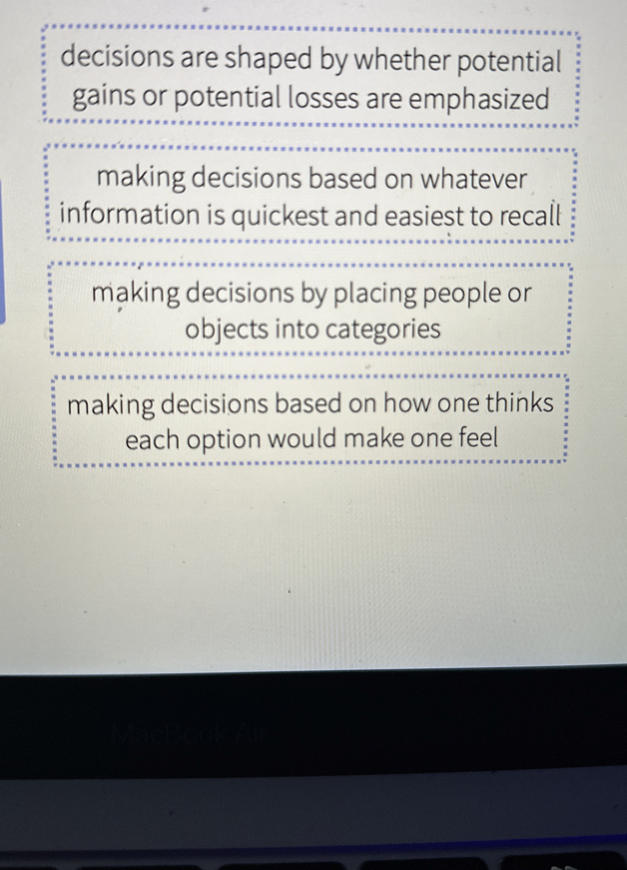 Solved decisions are shaped by whether potential gains or | Chegg.com