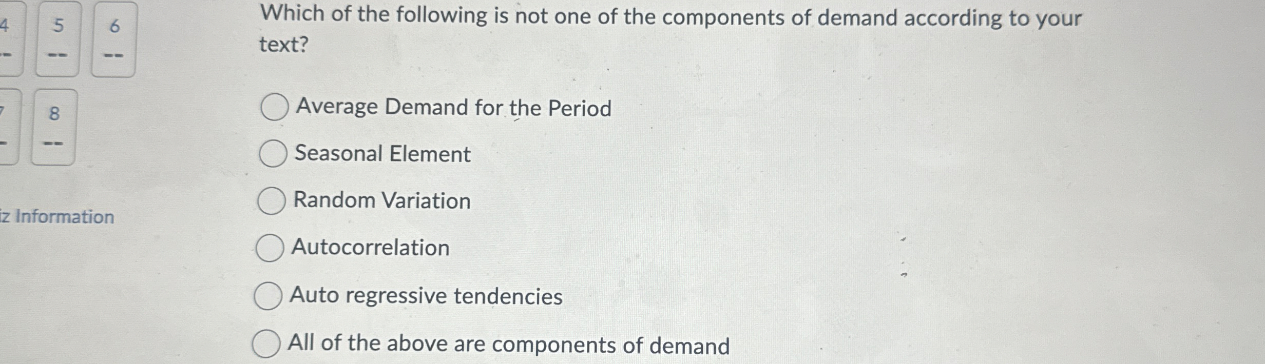 Solved Which of the following is not one of the components | Chegg.com