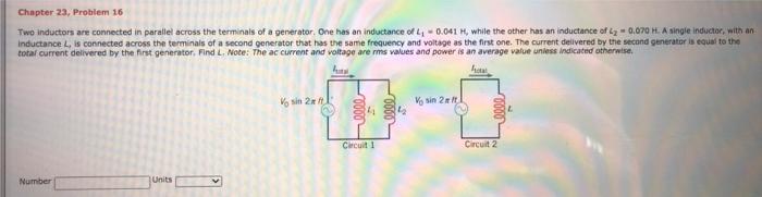 Solved Chapter 23, Problem 16 Two inductors are connected in | Chegg.com