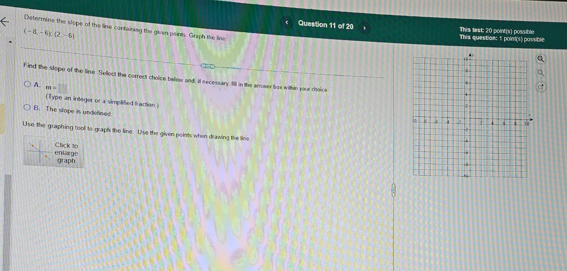 Solved Find the slope of the line. Select the correct choice
