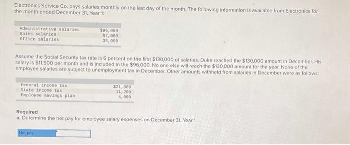 solved-electronics-service-co-pays-salaries-monthly-on-the-chegg