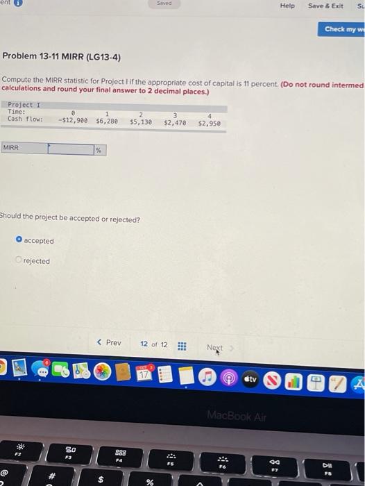 Solved ent Saved Help Save & Exit SI Check my w Problem | Chegg.com