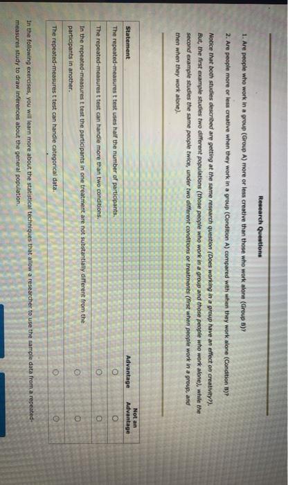 Solved Problem Set: Chapter 11 The t Test for Two Related | Chegg.com