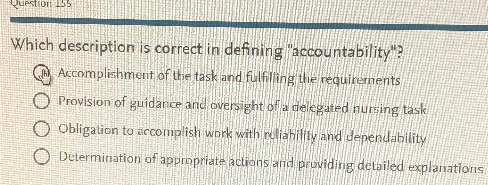 Solved Which description is correct in defining | Chegg.com