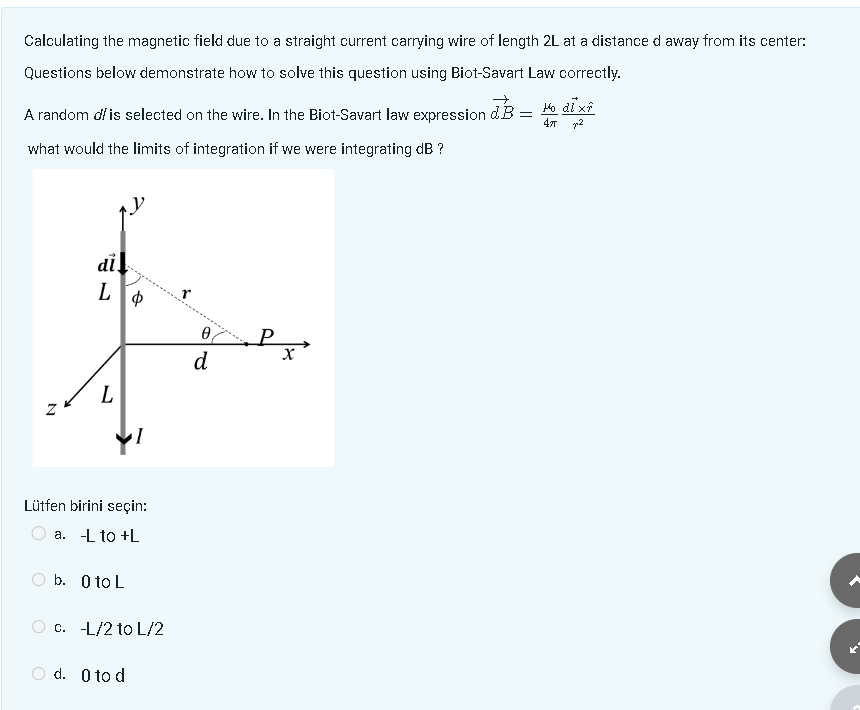 Solved thanks for answer Calculating the magnetic field due | Chegg.com