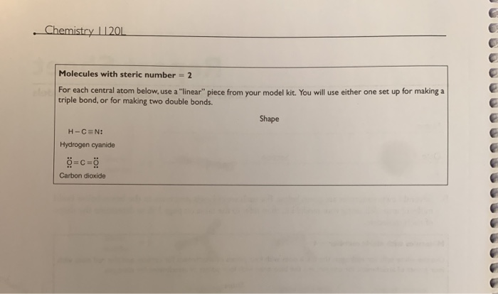 Solved Report Sheet Lewis Structures and Molecular Models | Chegg.com
