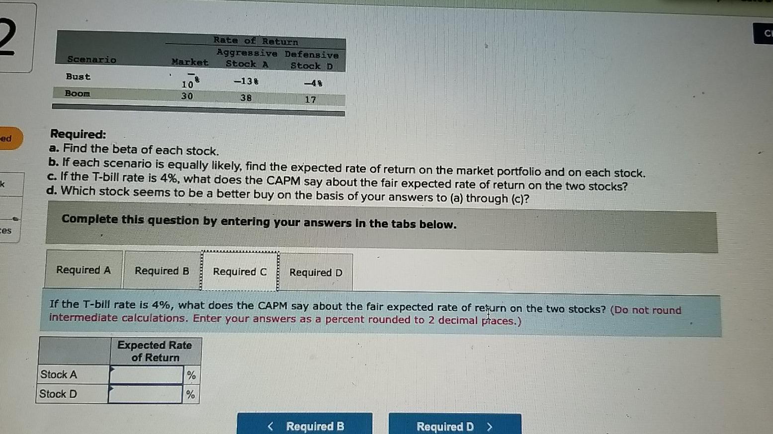 Solved Chec! Consider The Following Two Scenarios For The | Chegg.com