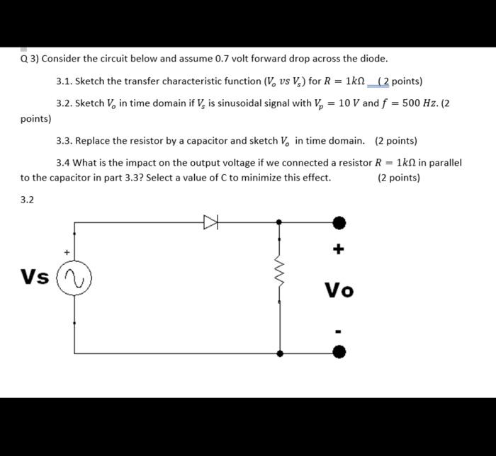 Solved Q1) Consider the below circuit and 1.1 Find the gain | Chegg.com