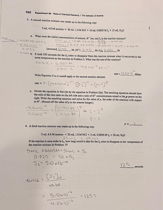 Solved Experiment 20, Advance Study AssignmentThe Iodination