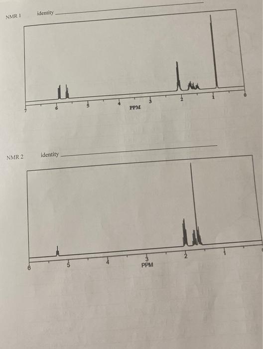 NMR I identity NMR 2 identity | Chegg.com