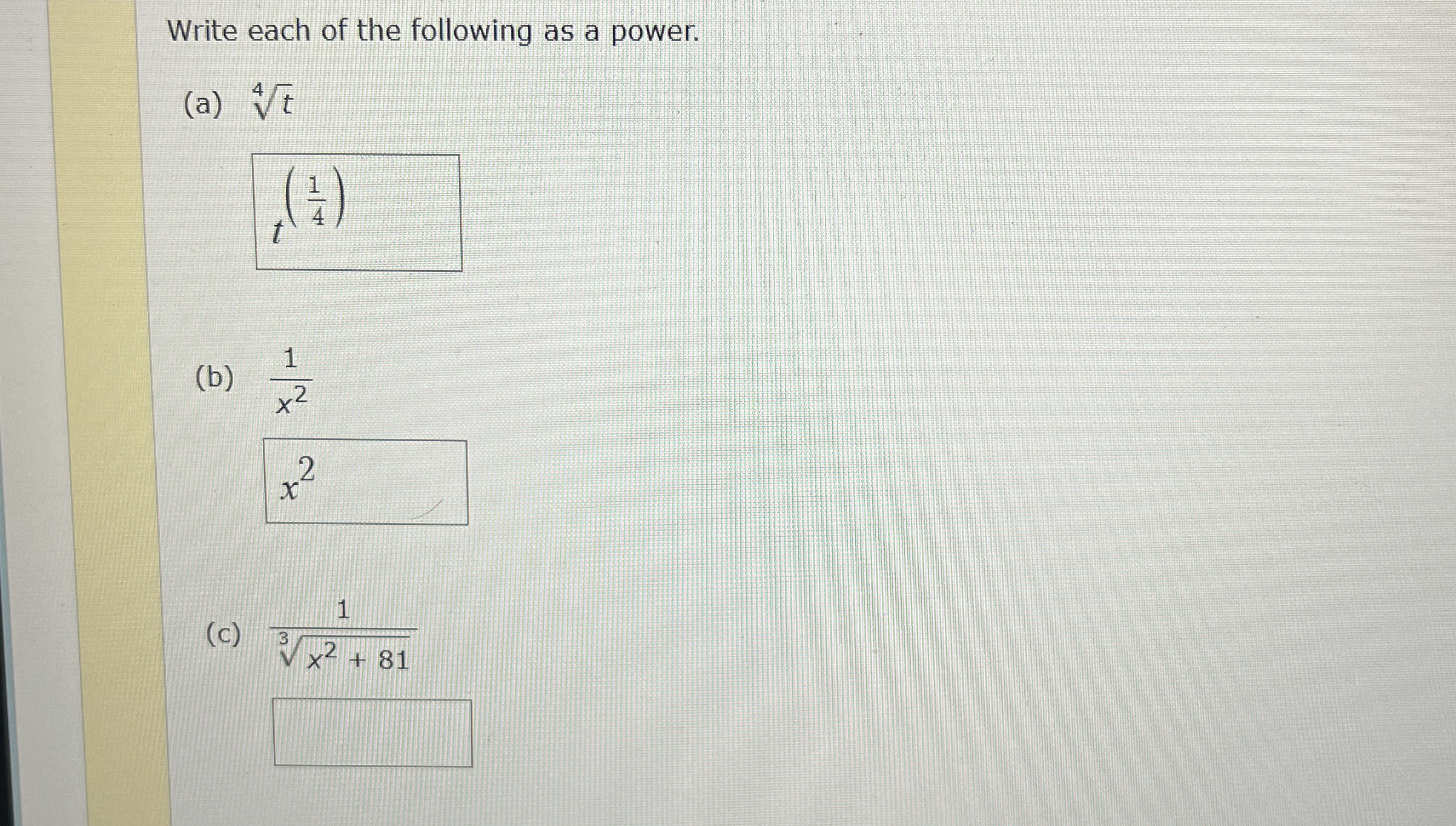 Solved Write each of the following as a | Chegg.com