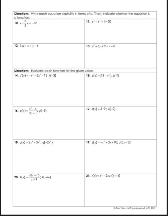 Solved Directions: Write each equation explicitly in terms | Chegg.com