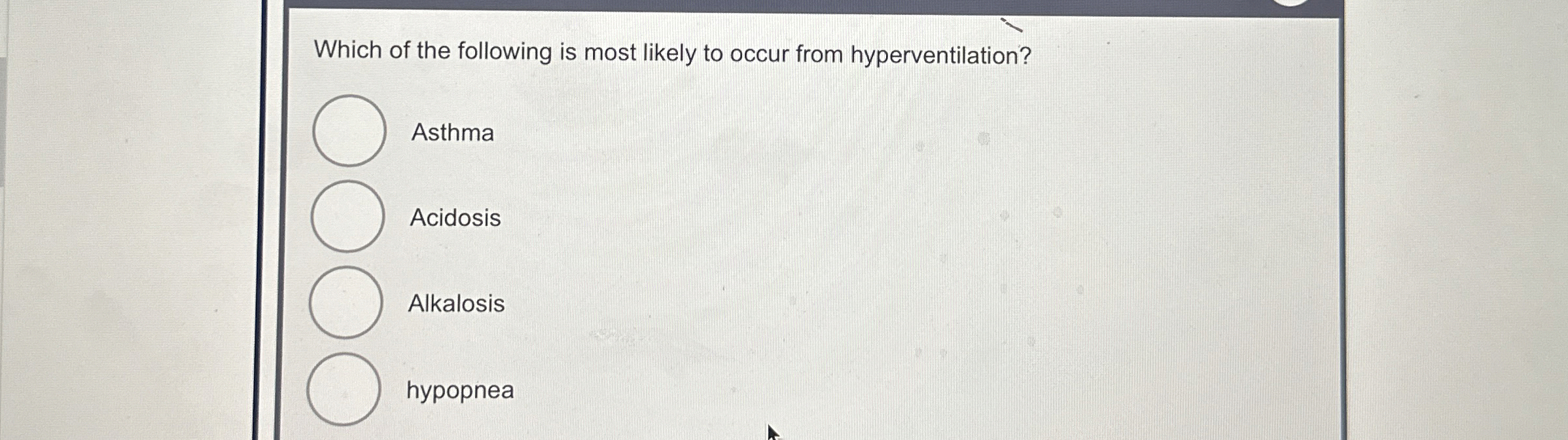 Solved Which of the following is most likely to occur from | Chegg.com