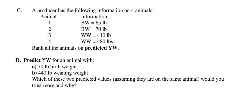 Solved Problem 2. Given the following information for three | Chegg.com