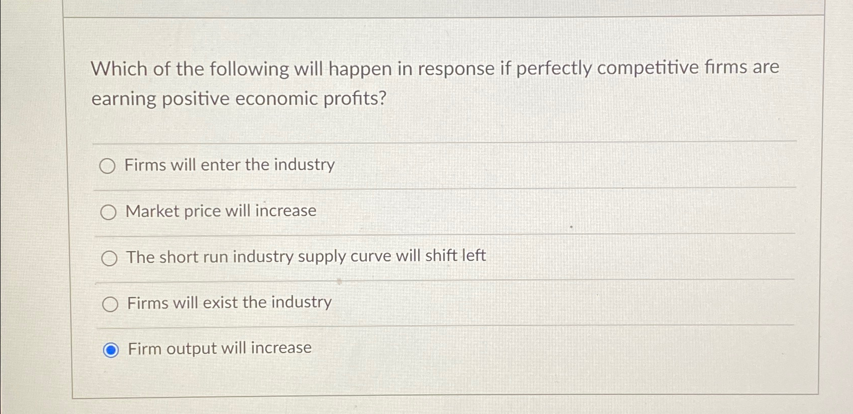Solved Which of the following will happen in response if | Chegg.com