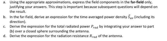 infinitesimal current loop antenna, such as the one | Chegg.com