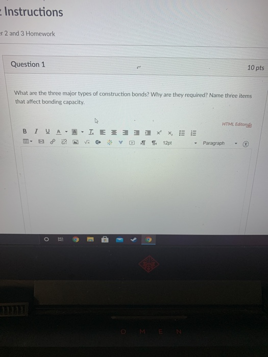 Solved Instructions Er 2 And 3 Homework Question 1 10 Pts Chegg