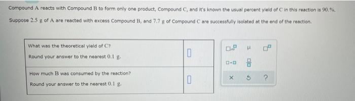 Solved Compound A Reacts With Compound B To Form Only One | Chegg.com