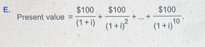 Solved The formula for calculating the present value of a | Chegg.com