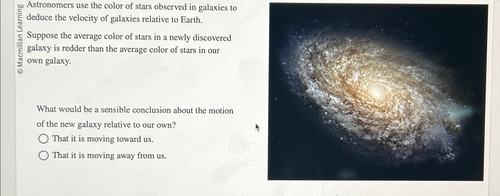 Solved Astronomers use the color of stars observed in | Chegg.com