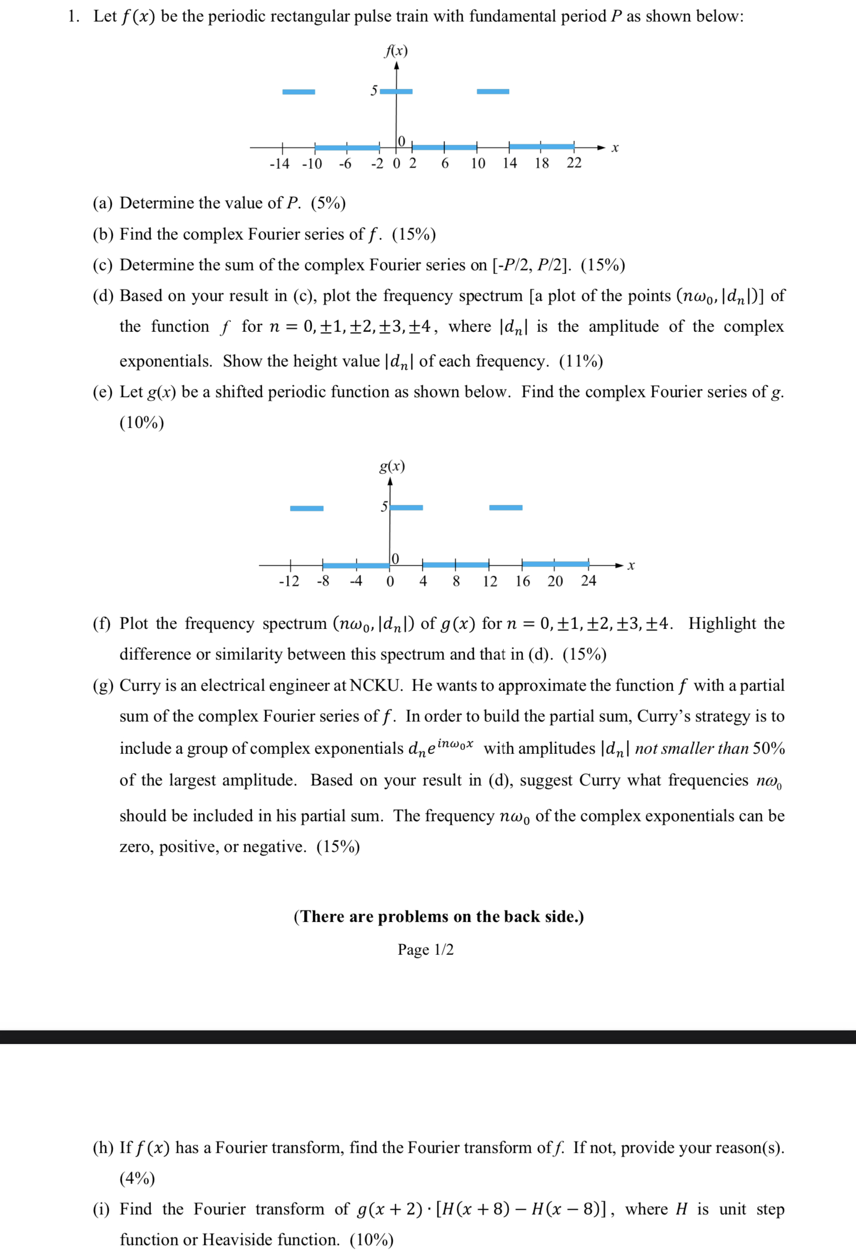 Solved (a) ﻿Determine the value of P. (5%)(b) ﻿Find the | Chegg.com