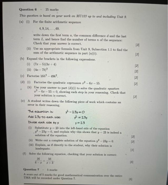 Solved Question 6 - 25 marks This question is based on your | Chegg.com