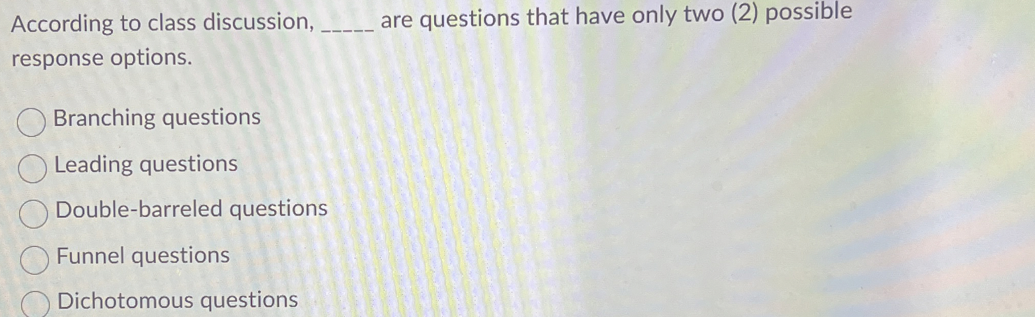 Solved According to class discussion, q, ﻿are questions that | Chegg.com