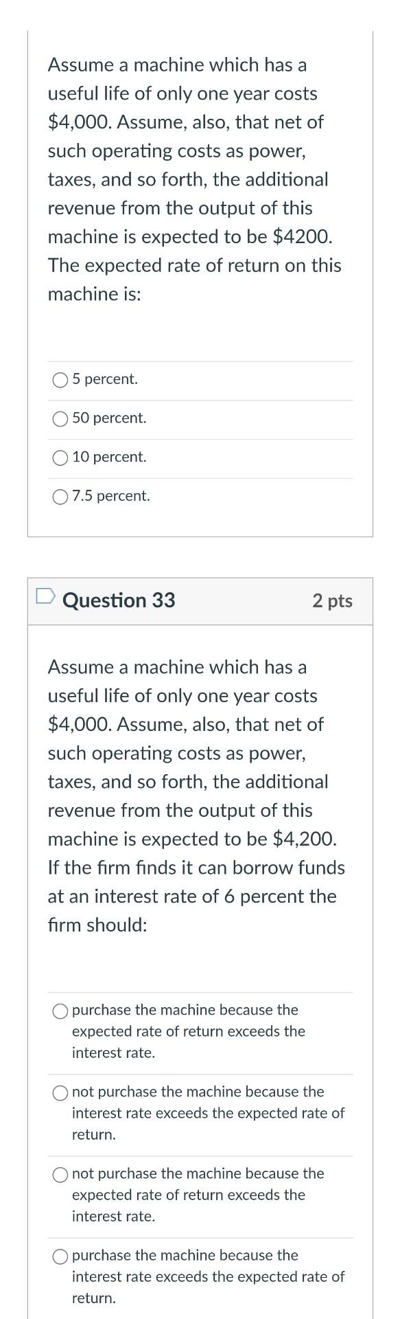 Solved Assume a machine which has a useful life of only one | Chegg.com