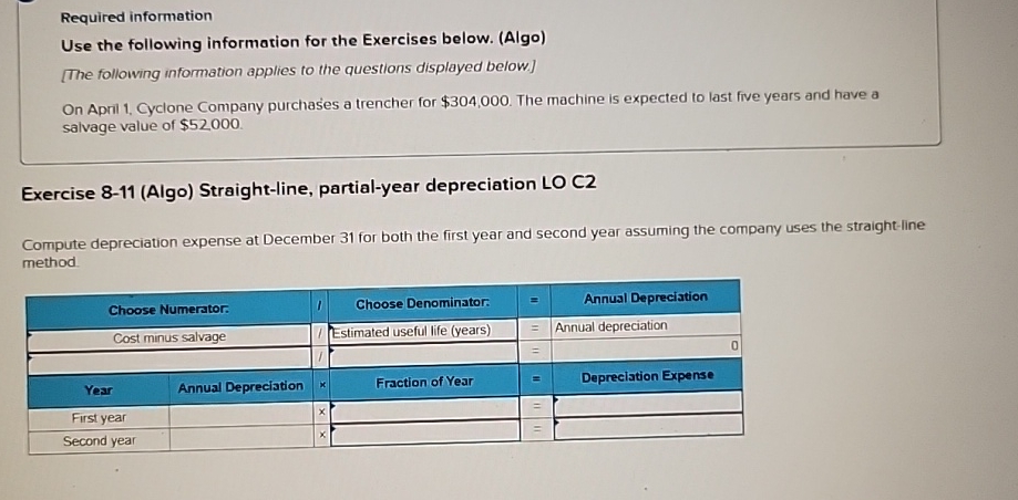 Solved Required informationUse the following information for | Chegg.com