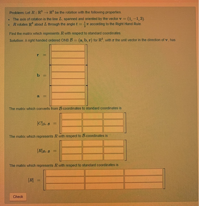 Solved Problem: Let R: R R be the rotation with the | Chegg.com