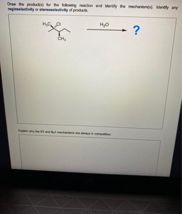 Solved Draw the product(s) for the following reaction and | Chegg.com