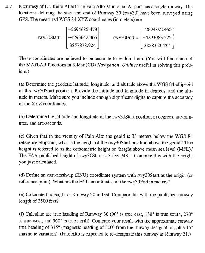 Solved 4-2. (Courtesy of Dr. Keith Alter) The Palo Alto | Chegg.com