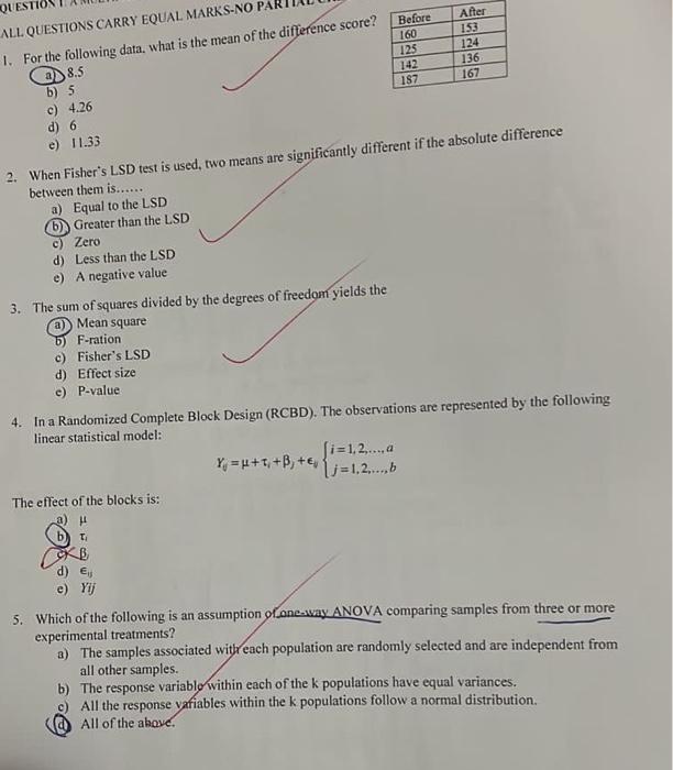 Solved 136 QUESTIO ALL QUESTIONS CARRY EQUAL MARKS-NO PA! 1. | Chegg.com