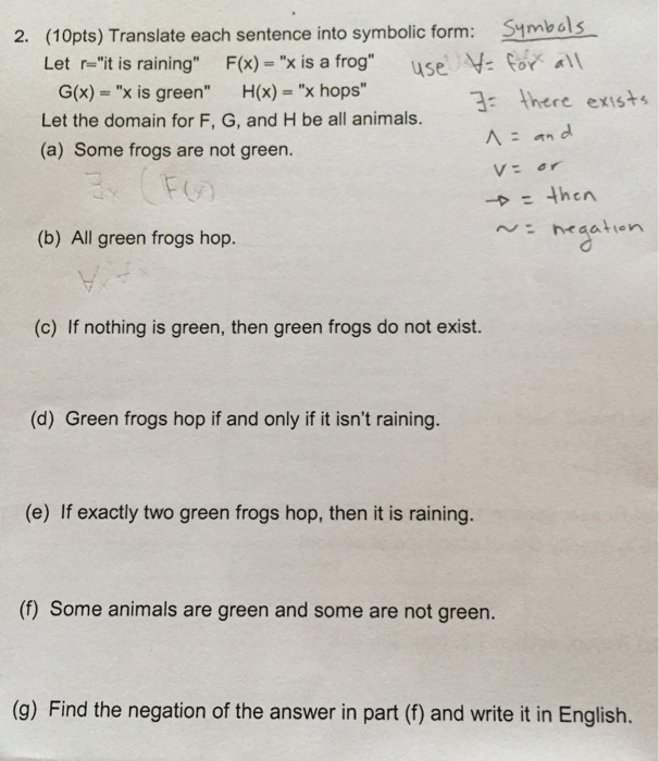Solved Translating Quantified Statements need Help Please Chegg