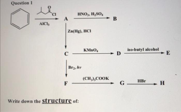 Solved Write Down The Structure Of: Compound A Compound B | Chegg.com