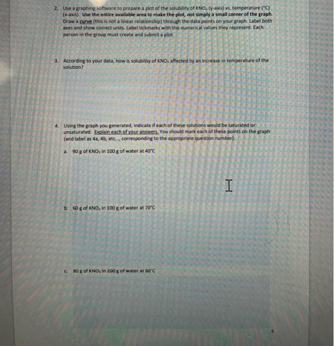 Solved EXPERIMENT 5 - EFFECT OF TEMPERATURE ON THE | Chegg.com