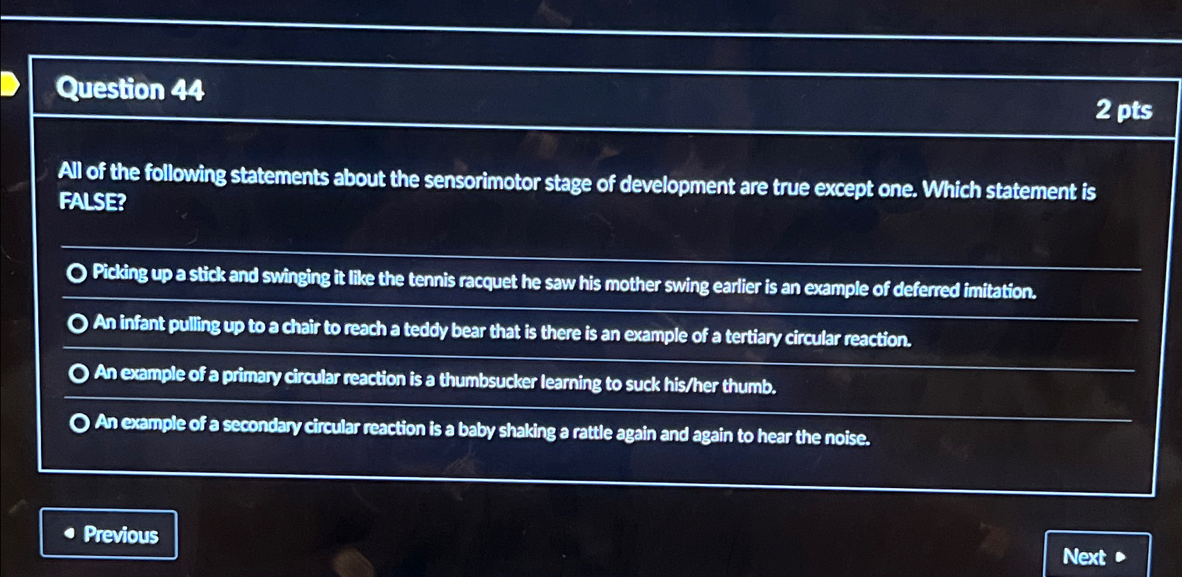 Solved Question 442 ptsAll of the following statements Chegg