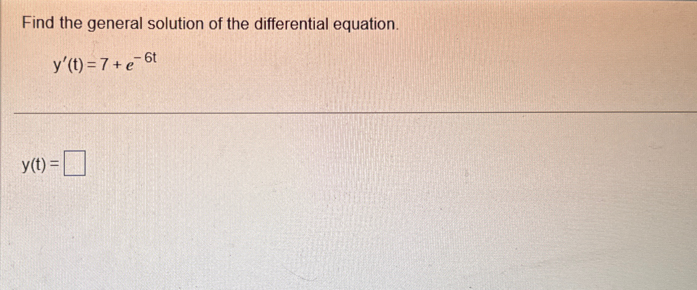 Solved Find the general solution of the differential | Chegg.com