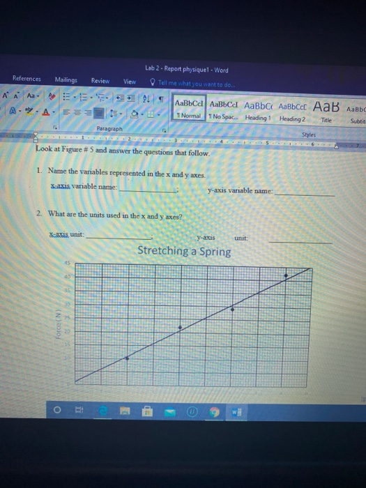 References Mailings Review View Lab 2 Report Phy Chegg Com