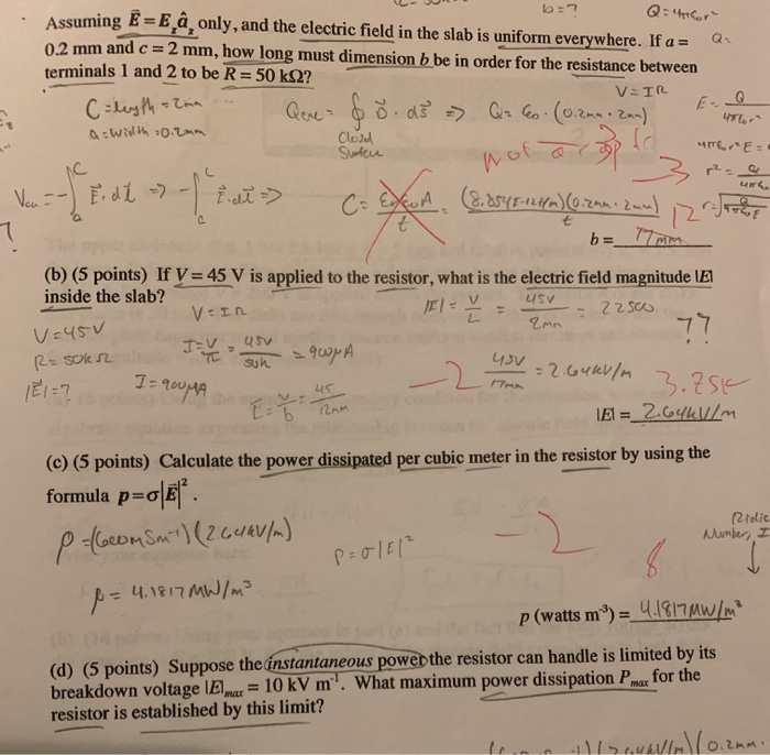 Solved 7 Points Total Conductivity Problem Thin Sl Chegg Com