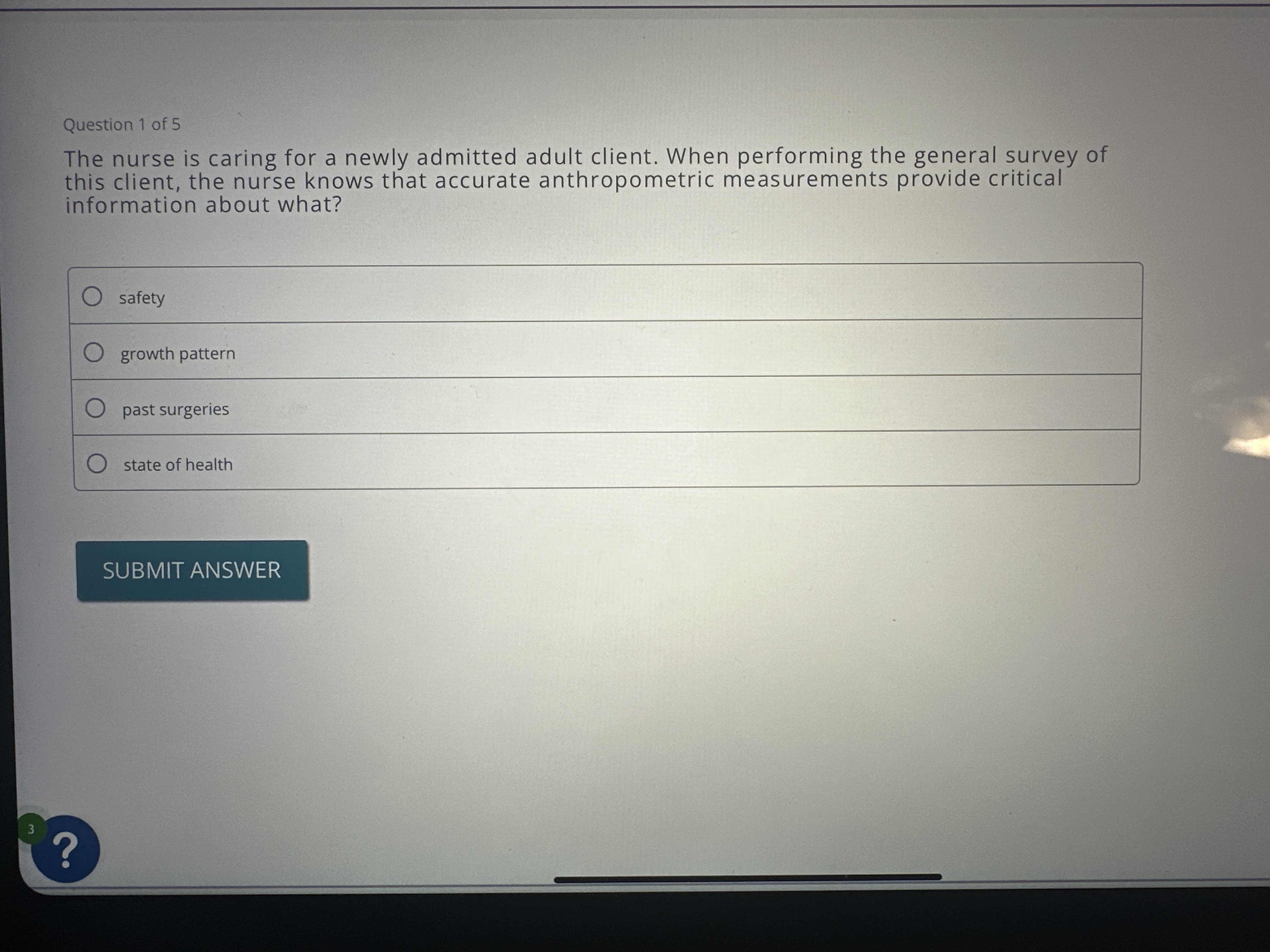 Solved Question 1 ﻿of 5The nurse is caring for a newly | Chegg.com