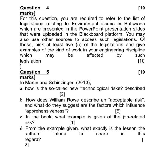 Solved Question 4 [10 marks] For this question, you are | Chegg.com