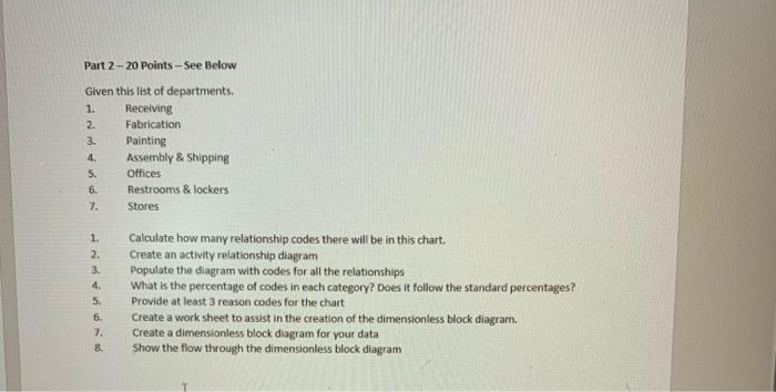 Solved Part 2 - 20 Points - 5ee Below Given this list of | Chegg.com